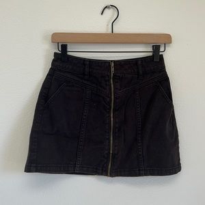 PacSun black denim skirt